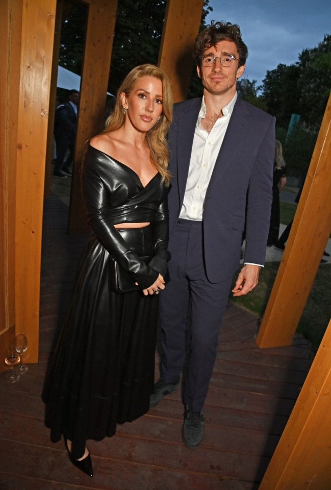 LONDON, ENGLAND - JUNE 27: Ellie Goulding and Caspar Jopling attend The Serpentine Summer Party 2023 at The Serpentine Gallery on June 27, 2023 in London, England. (Photo by Dave Benett/Getty Images)