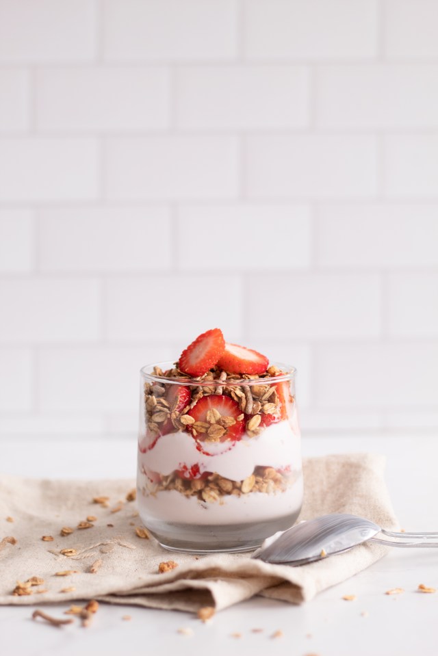 Opt for full-fat and plain yoghurt with oats instead