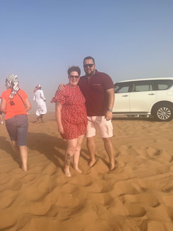 Ollie and Lizzie went on honeymoon in Dubai (pictured) and the Seychelles