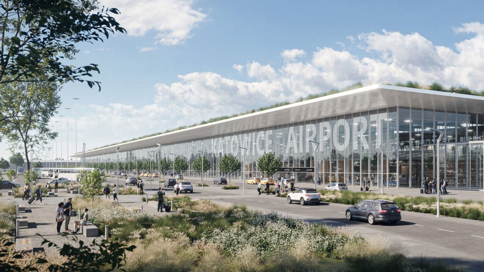 An airport in Europe has revealed it's massive four-year-renovation project