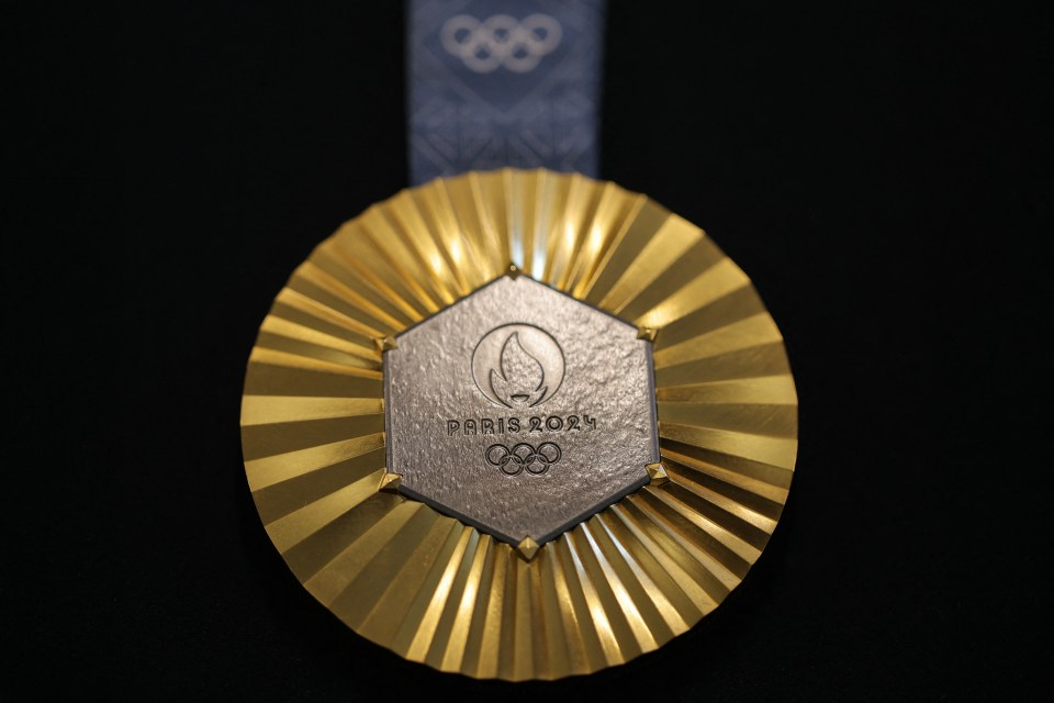 The medal design for this year's Olympics and Paralympics includes a piece of the Eiffel Tower