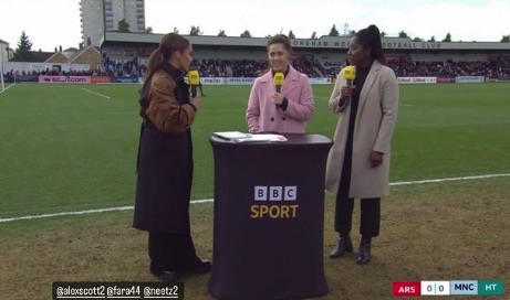 Alex Scott produced the 'cutest commentary ever' after her girlfriend was spotted