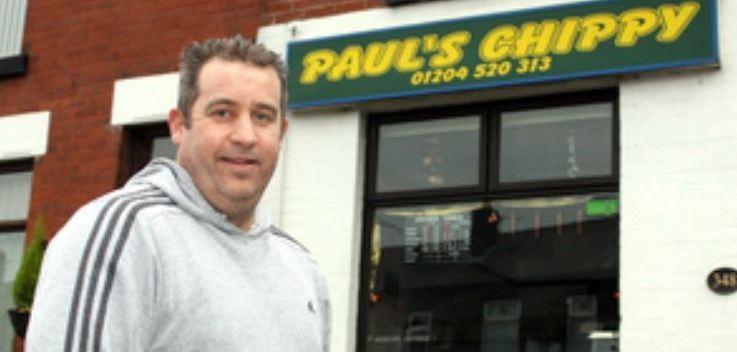 Ex-Man City ace Paul Moulden now runs a chippy in Bolton