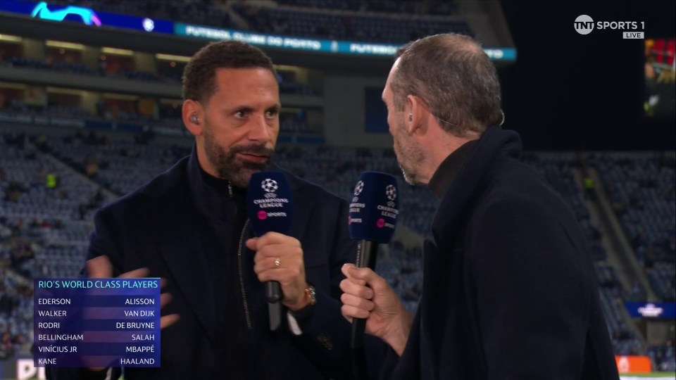 Ferdinand, 45, debated with Martin Keown