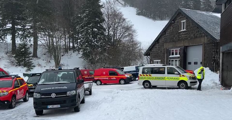 Emergency services at the scene in France