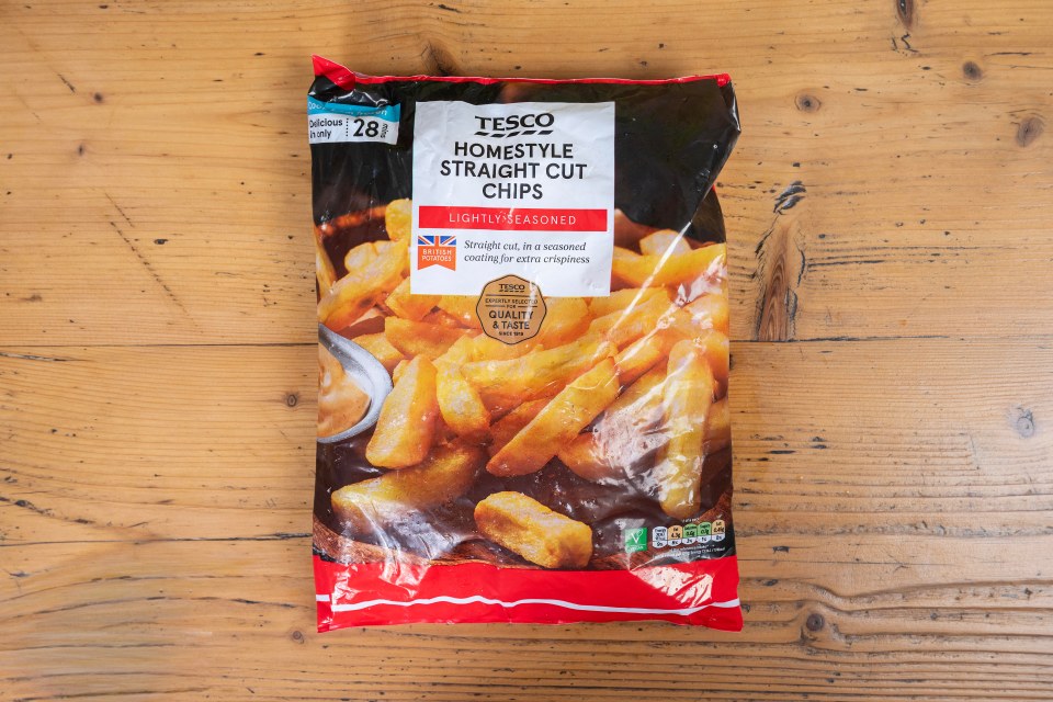 Tesco Homestyle Straight Cut Chips were stodgier than McCain's