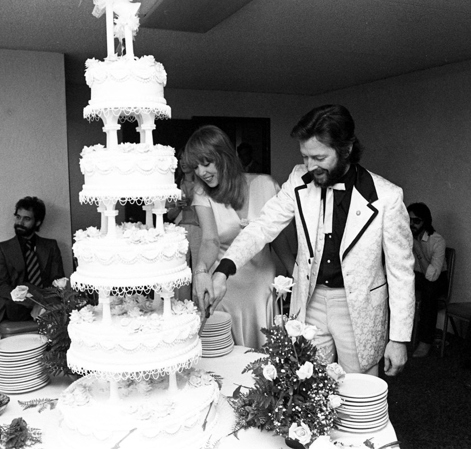 Pattie and Eric’s wedding in 1979