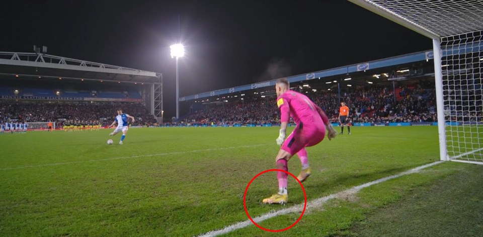 Fans say Dom Hyam's penalty should have been retaken as Newcastle's shootout hero keeper Martin Dubravka was off his line