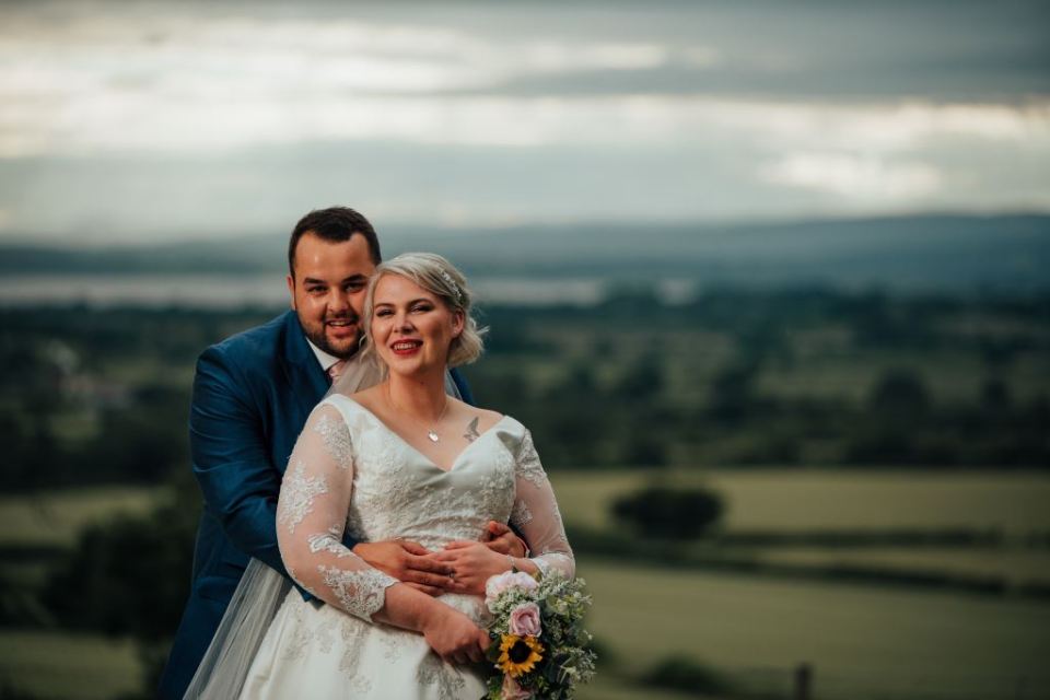 She and had their formal wedding at the Old Down Estate near Bristol in July