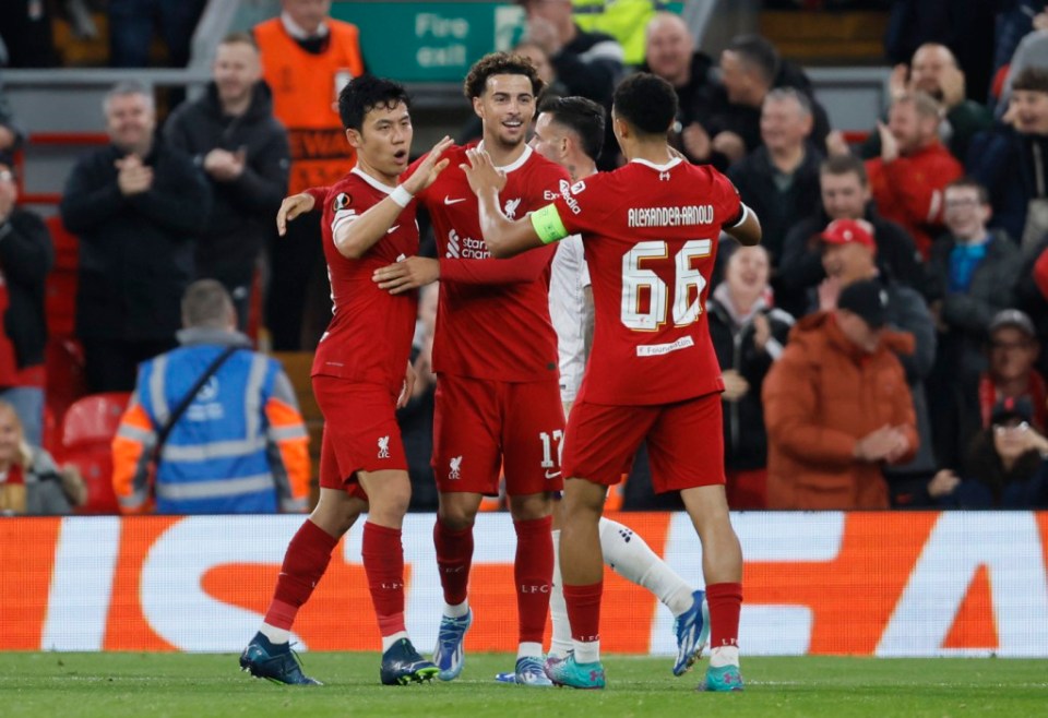 Liverpool have already secured their place in the last-16 of the Europa League