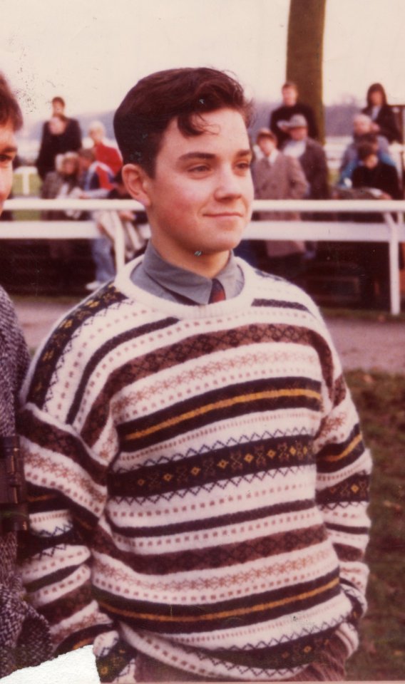 Robbie Williams at age 14, just a few years before he found fame