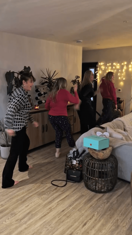 The living room has more than enough space to dance in