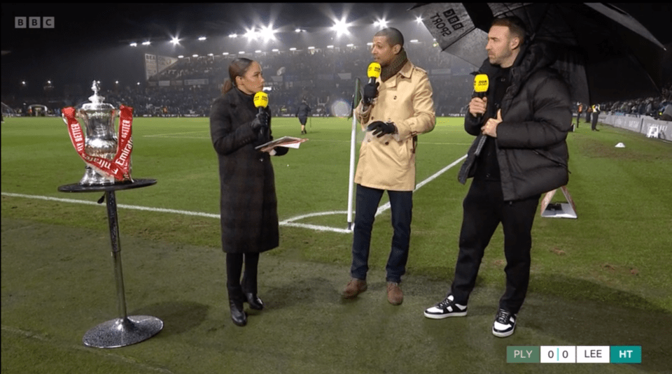 Scott presented the match along with Jermaine Beckford and Glenn Murray