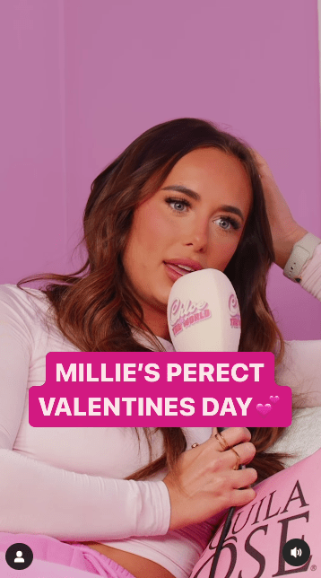 Millie Court shared her ideal Valentine's Day