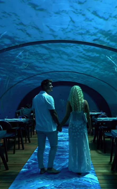 Luke revealed they celebrated Lucie's birthday at an underwater restaurant