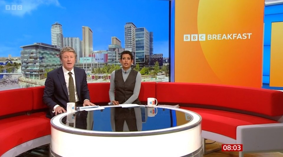 The flagship show aired its latest episode with Naga Munchetty and Charlie Stayt