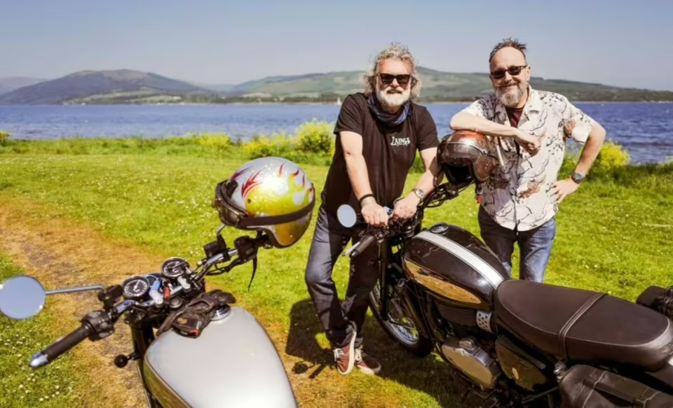 Dave Myers was beaming as he paid tribute to his Hairy Bikers show amid his cancer and anorexia battle