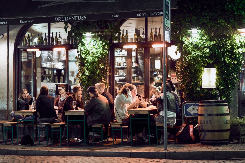 Drink and dine al fresco on the quaint streets