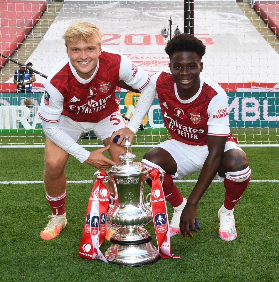 Smith and Bukayo Saka were unused subs in the Wembley win over Chelsea