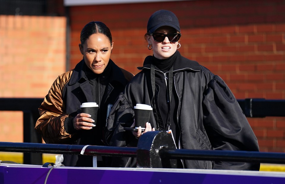 Glynne showed her support for Scott as she presented the BBC's coverage of the match