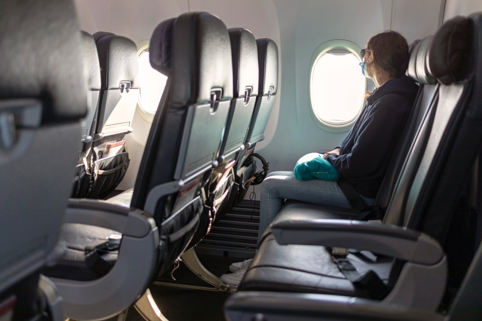 Flying alone on a plane allows a traveller to spend the time relaxed and stretched out, rather than cramped up