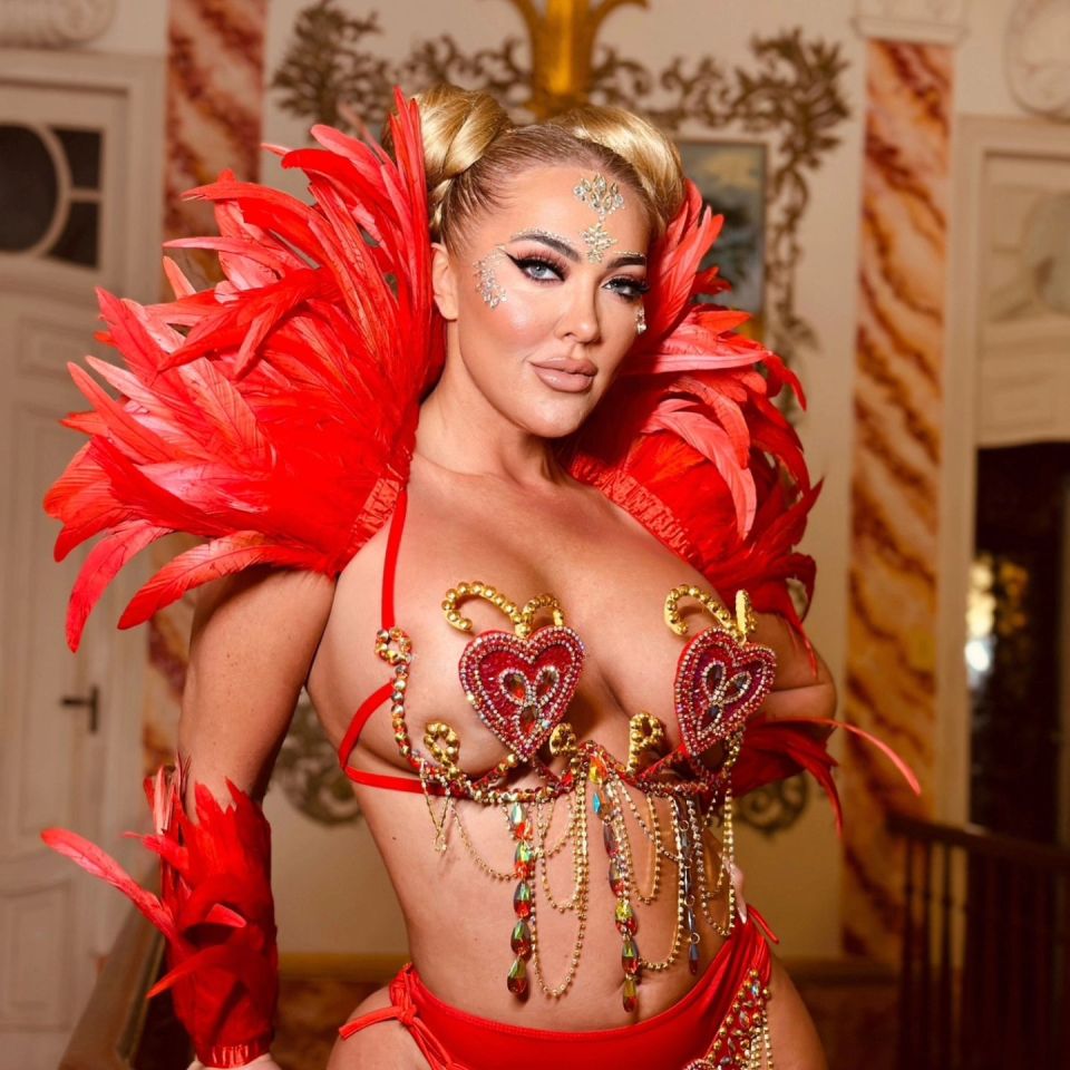 Aisleyne Horgan Wallace got in the festival spirit in Rio, Brazil