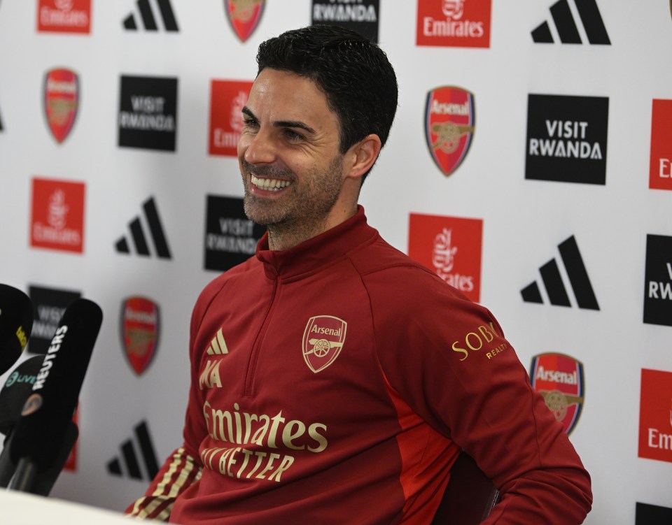 Mikel Arteta has been in good spirits