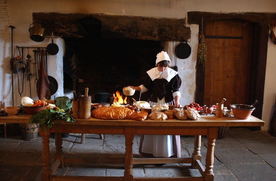 Staff at the manor dress up and act as if they're living in the 1600s