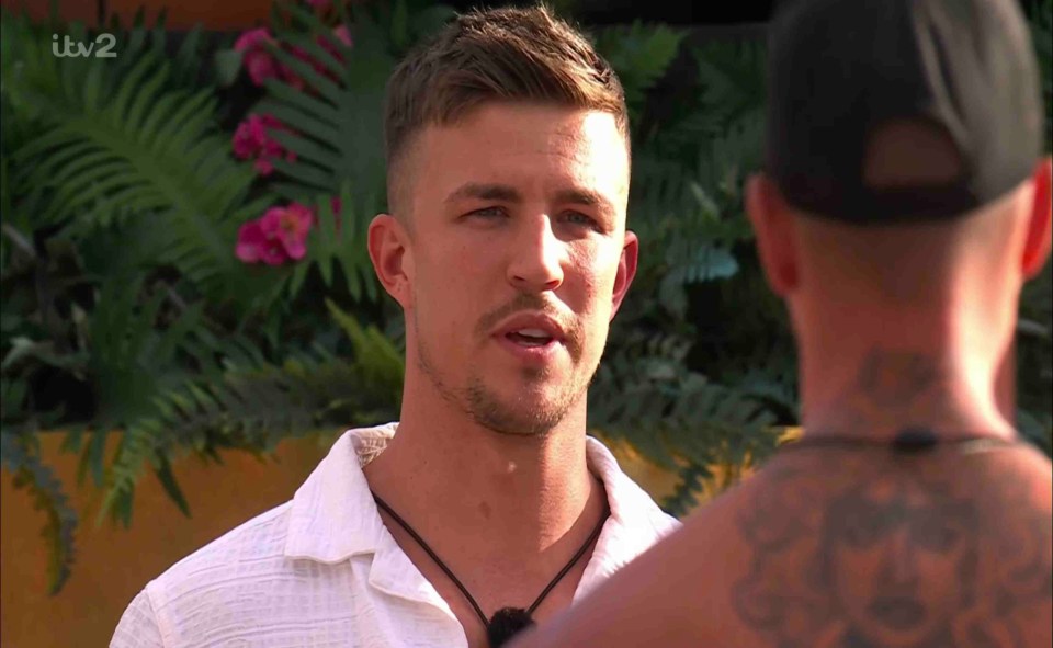 Love Island's Mitch Taylor returned to the villa last night to take part in a vote