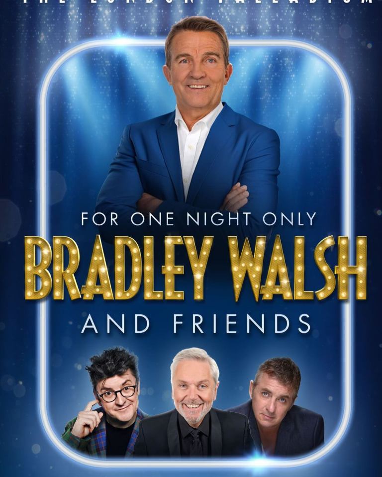 He will be taking to the stage with three of his comedy pals