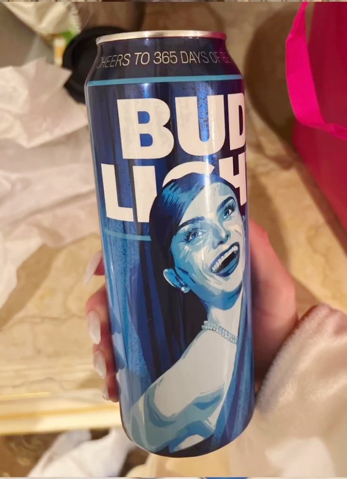 The beer company sent a personalised can to influencer Dylan Mulvaney