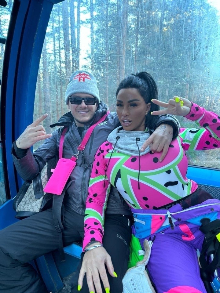 JJ Slater and Katie Price look smitted in Bansko, Bulgaria on their first holiday together