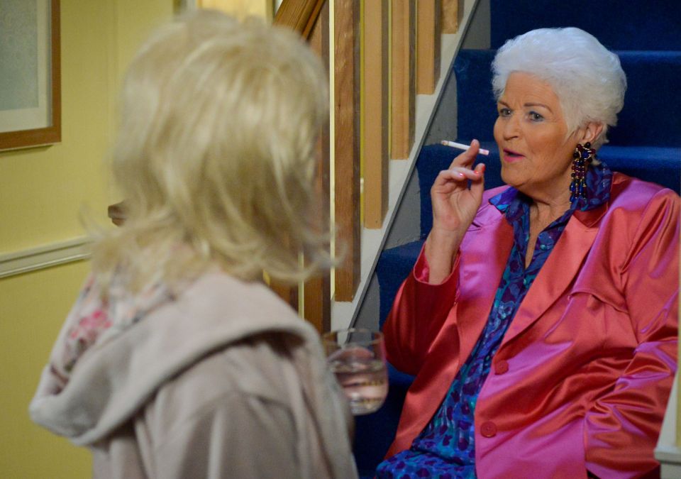 Pam returned for a cameo as Pat in 2016 for Peggy Mitchell's exit storyline