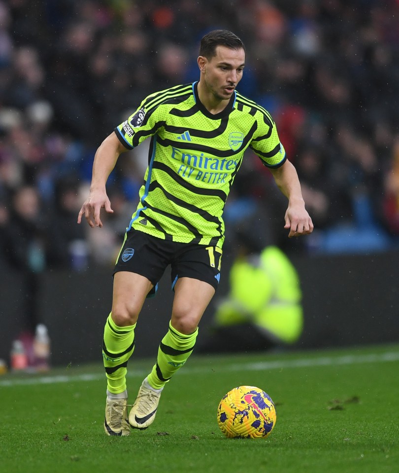 Cedric Soares made a rare Arsenal appearance on Saturday