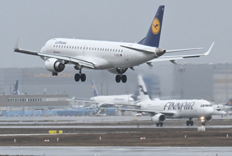 The walls of the Lufthansa plane were left covered in 'litres of blood'