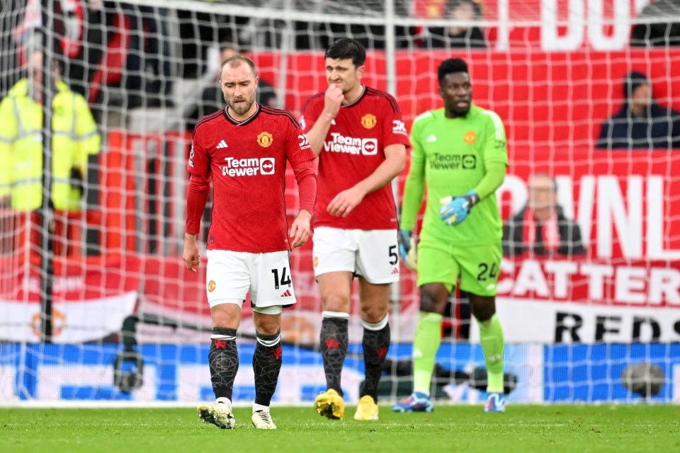 Man Utd were beaten by Fulham on Saturday