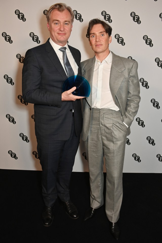 Oppenheimer beat off The Barbie Movie to win top gongs at the SAG's, pictured lead Cillian Murphy and director Christopher Nolan