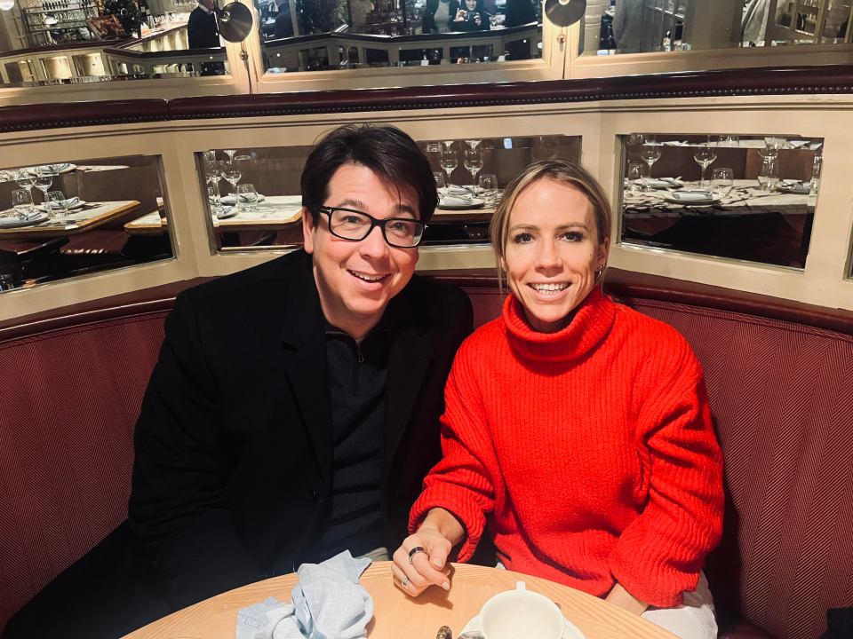 Michael McIntyre with The Sun's Clemmie Moodie