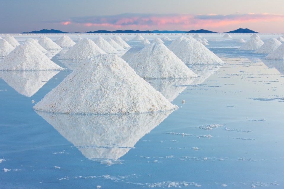 The resort is built next to the Salar de Uyuni - the world's biggest salt flat