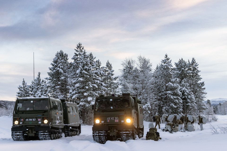 Troops armed with some of the best and newest kit in the Armed Forces