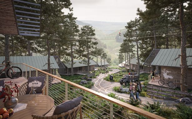 The new £250million holiday park is slated to open in 2027