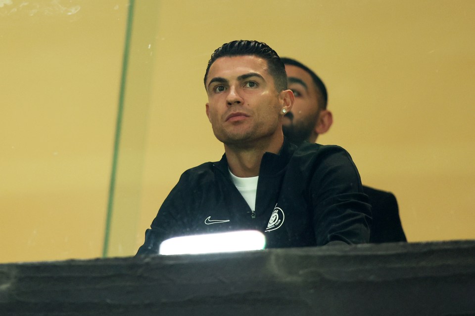 Cristiano Ronaldo had to watch the game from the stands