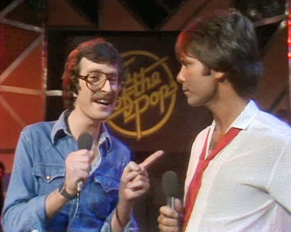 Steve with Cliff Richard on a 1980 episode of Top Of The Pops