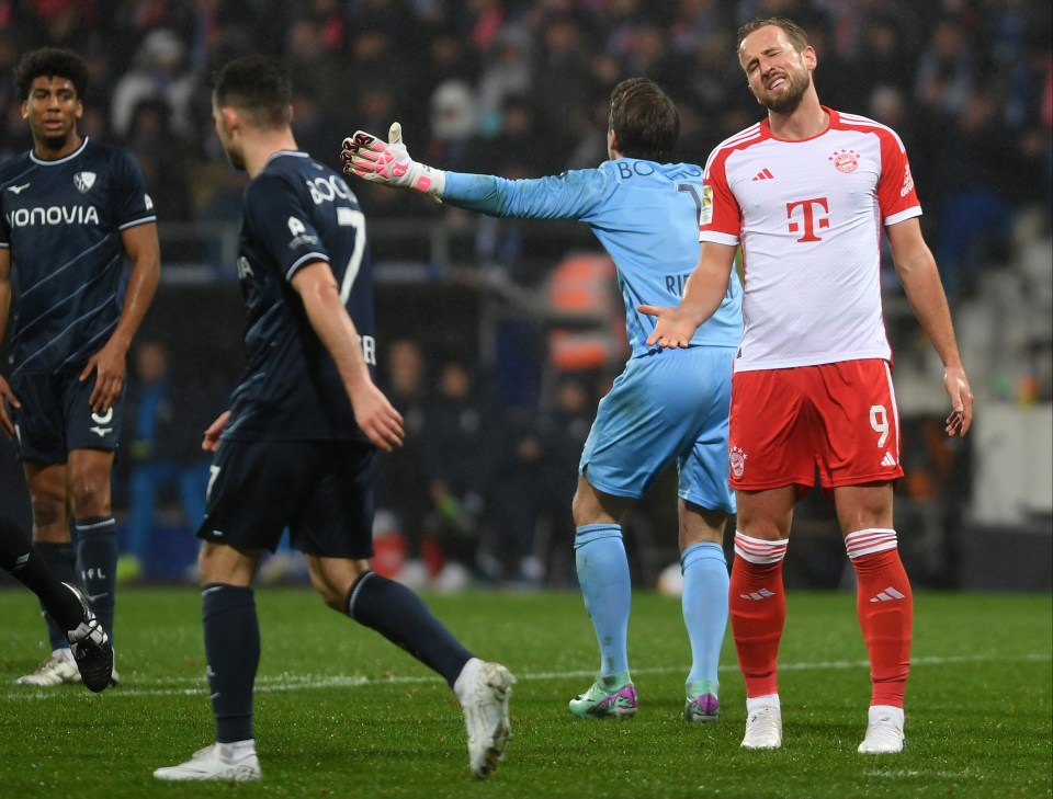 Harry Kane missed a great chance as Bayern Munich lost yet again