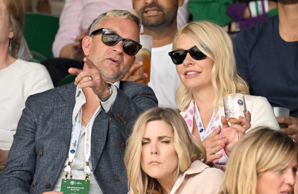 Holly and Dan pictured together at Wimbledon in 2022