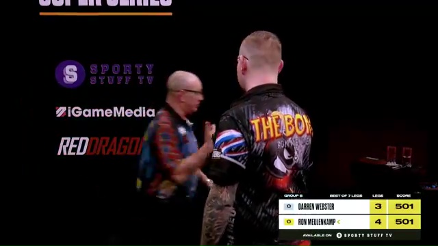 Darren Webster stormed off without shaking hands with Ron Meulenkamp