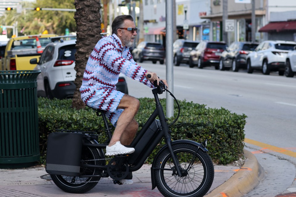 Duncan celebrated his 75th birthday by hopping on an electric bike in Miami