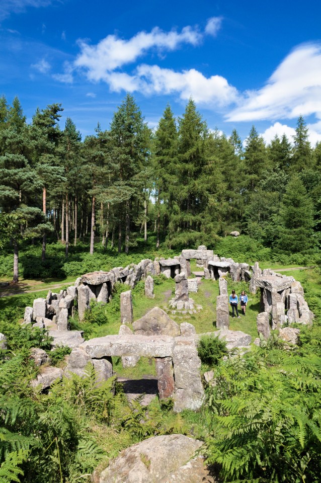 The temple was created by an eccentric land owner to reduce unemployment