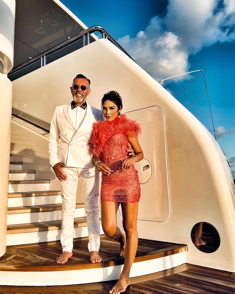 The couple splash a lot of cash jetting around Europe