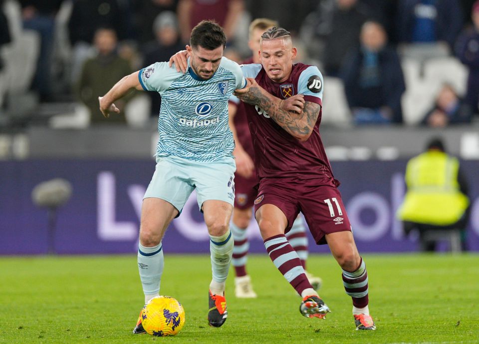 West Ham fought to a 1-1 draw against the Cherries